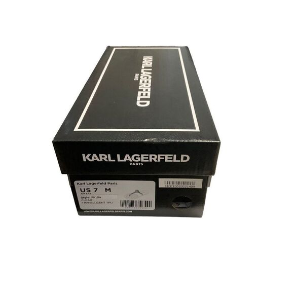 Karl Lagerfeld WYLDA White Transparent Slip On Sandal - Picture 9 of 9